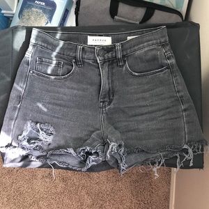 Pacsun Faded Black High Waisted Shorts